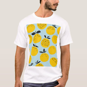 Sinaasappels Zomer: Vruchtbare Patroon T-shirt