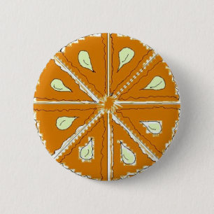 Sinaasappelschijf Ronde Button 5,7 Cm