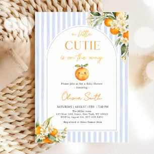 Sinaasjeugdige baby shower met citrus kaart
