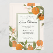 Sinaasmandarijn/sinaasappel uitnodiging (Voorkant / Achterkant)