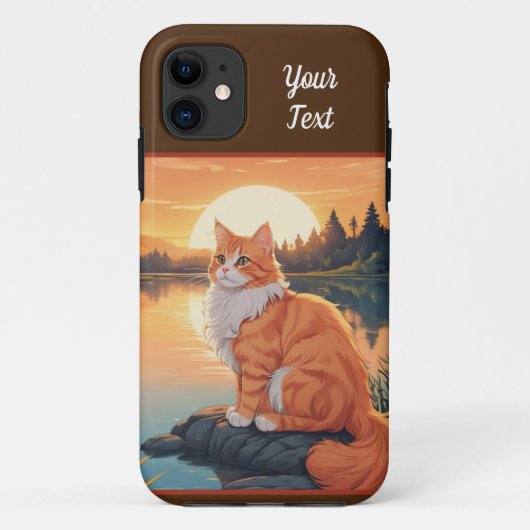 Sinaaspoes bij het meer Case-Mate iPhone case (Achterkant)