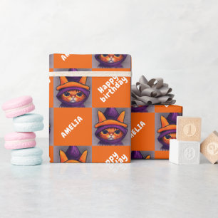 Sinaaspoes Happy Birthday Kinder Verjaardag Cadeaupapier