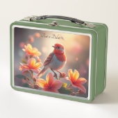 Sinaasvogel Bloem Lunchbox (Voorkant)