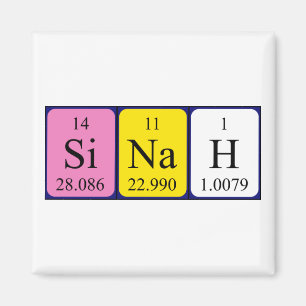 Sinah periodiek table name magnet magneet