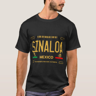 Sinaloa Mexico License Bord Aesthetisch Sinaloa Pr T-shirt