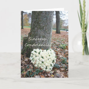 Sinceras Condolencias Spaanse sympathie Kaart
