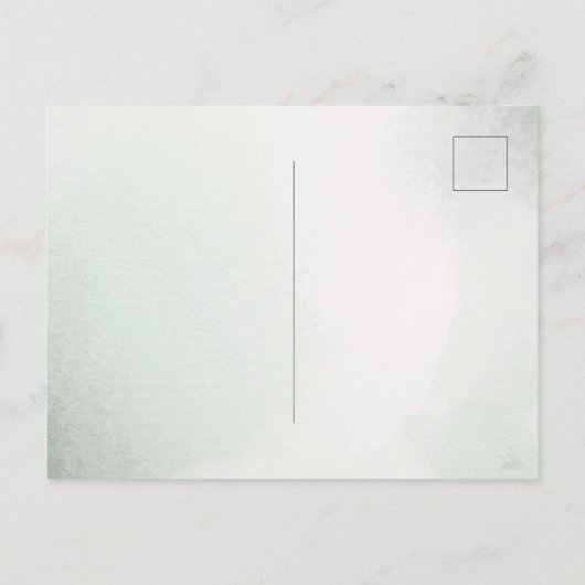 Sincere condoleances | Waterverf verf sappingen Briefkaart (Achterkant)