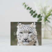 Sincere Snow Leopard Dank u Briefkaart (Staand voorkant)
