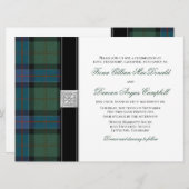 Sinclair Chasse Ancienne Tartan Faire-part de mari (Devant / Derrière)