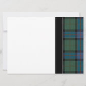 Sinclair Chasse Ancienne Tartan Faire-part de mari (Dos)