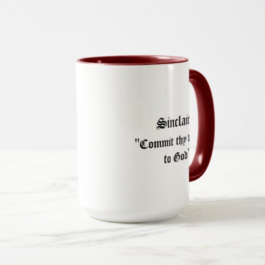 Sinclair Clan Badge Combo 15oz Mug (Devant droit)
