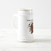 Sinclair Clan Badge Stein Bierpul (Voorkant links)