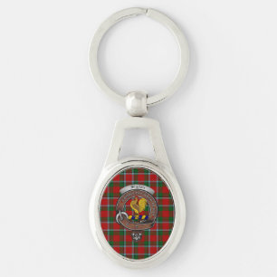 Sinclair Clan Badge Zilveren Metalen Sleutelhanger