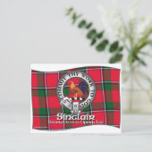 Sinclair Clan Briefkaart (Staand voorkant)