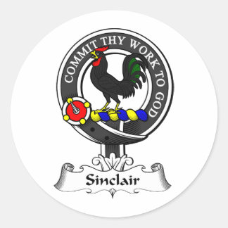 Sinclair Clan Crest Ronde Sticker