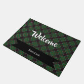 Sinclair Clan Scottish Tartan Pattern Deurmat (Schuin)