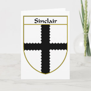 Sinclair Coat of Arms/Family Crest Feestdagen Kaart