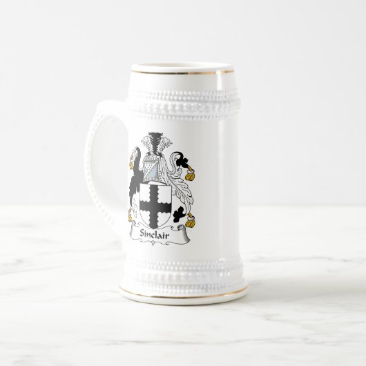 Sinclair Family Crest Bierpul (Voorkant links)