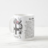 Sinclair, Origin, Betekenis en Crest Koffiemok (Voorkant links)