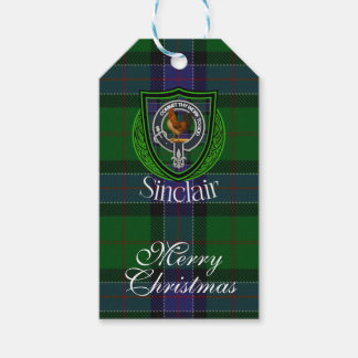 Sinclair Scottish Clan Tartan & Crest Cadeaulabel