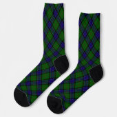 Sinclair tartan blauwe groene schol sokken (Links)