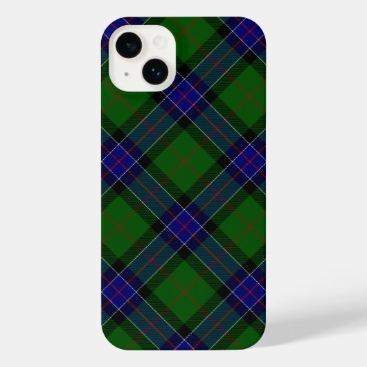 Sinclair tartan bleu vert plaid (Verso)