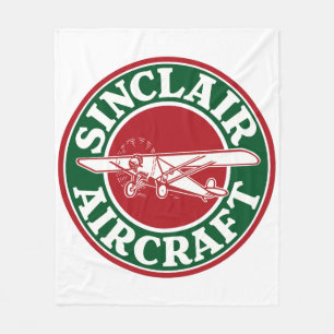 Sinclair Vliegtuig  bord Fleece Deken