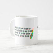 Sinclair ZX Spectrum Keyboard Keys Koffiemok (Voorkant links)