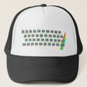 Sinclair ZX Spectrum Keyboard Keys Trucker Pet (Voorkant)