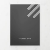 Sind Black Tone Squared off Qr Codes Drieluik Kaart (Cover)