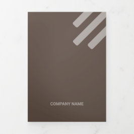 Sind Brown Tone Squared off Qr Codes Drieluik Kaart