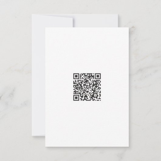 Sind Monochrome graffiti Heart Qr Code Bedankkaart (Achterkant)