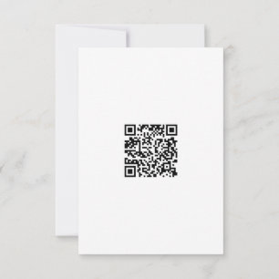 Sind Monochrome graffiti Heart Qr Code Bedankkaart
