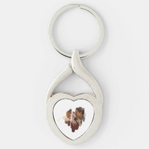 Sind Monochrome Graffiti Heart Sleutelhanger