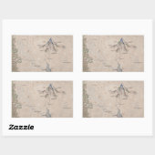 Sindarin Map of the Lonely Mountain Rechthoekige Sticker (Vel)