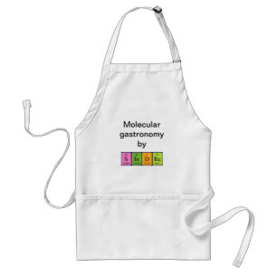 Sindre periodieke lijstnaam apron standaard schort