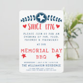 Sinds 1776 - American Pride / Memorial Day BBQ Kaart (Staand voorkant)