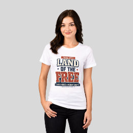 Sinds 1776 Land van de Vrije Patriotische Vrouwen Tri-Blend Shirt