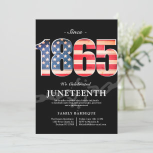 Sinds 1865 Juneteenth Vrijheidsdag Uitnodiging