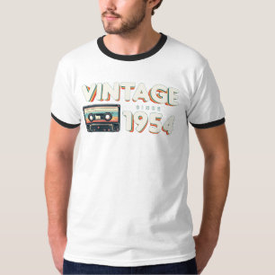  sinds 1954 Nostalgische &  muziek Geboorte T-shirt