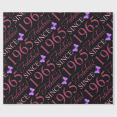 Sinds 1965 60ste verjaardag cadeaupapier (Vlak)