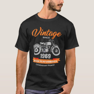 sinds 1969 50e Verjaardag Motorfiets Biker T-shirt