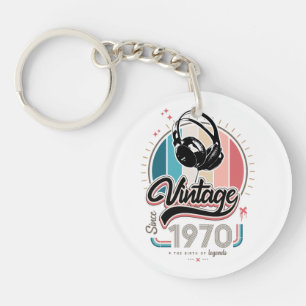sinds 1970 Hoofdtelefoon Sleutelhanger