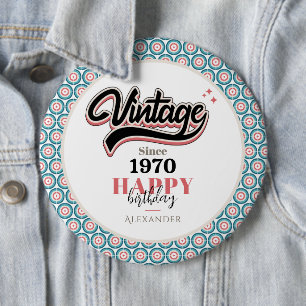 sinds - 1970 ronde button 6,0 cm