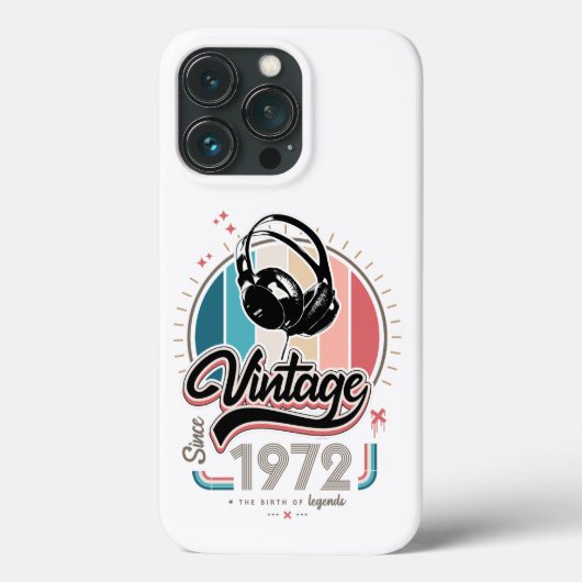 sinds 1972 Hoofdtelefoon Case-Mate iPhone Case (Achterkant)