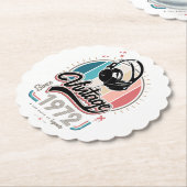  sinds 1972 Hoofdtelefoon Kartonnen Onderzetters (Gekanteld)