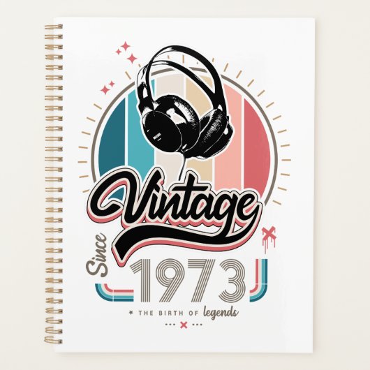 sinds 1973 Hoofdtelefoon Planner (Voorkant)