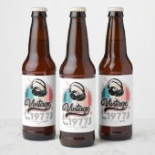  sinds 1977 Hoofdtelefoon Bier Etiket (Flessen)