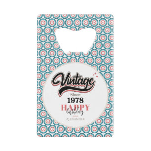  sinds - 1978 kredietkaart flessenopener