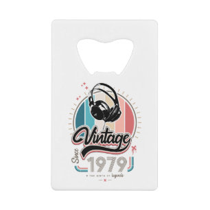 sinds 1979 Hoofdtelefoon Kredietkaart Flessenopener